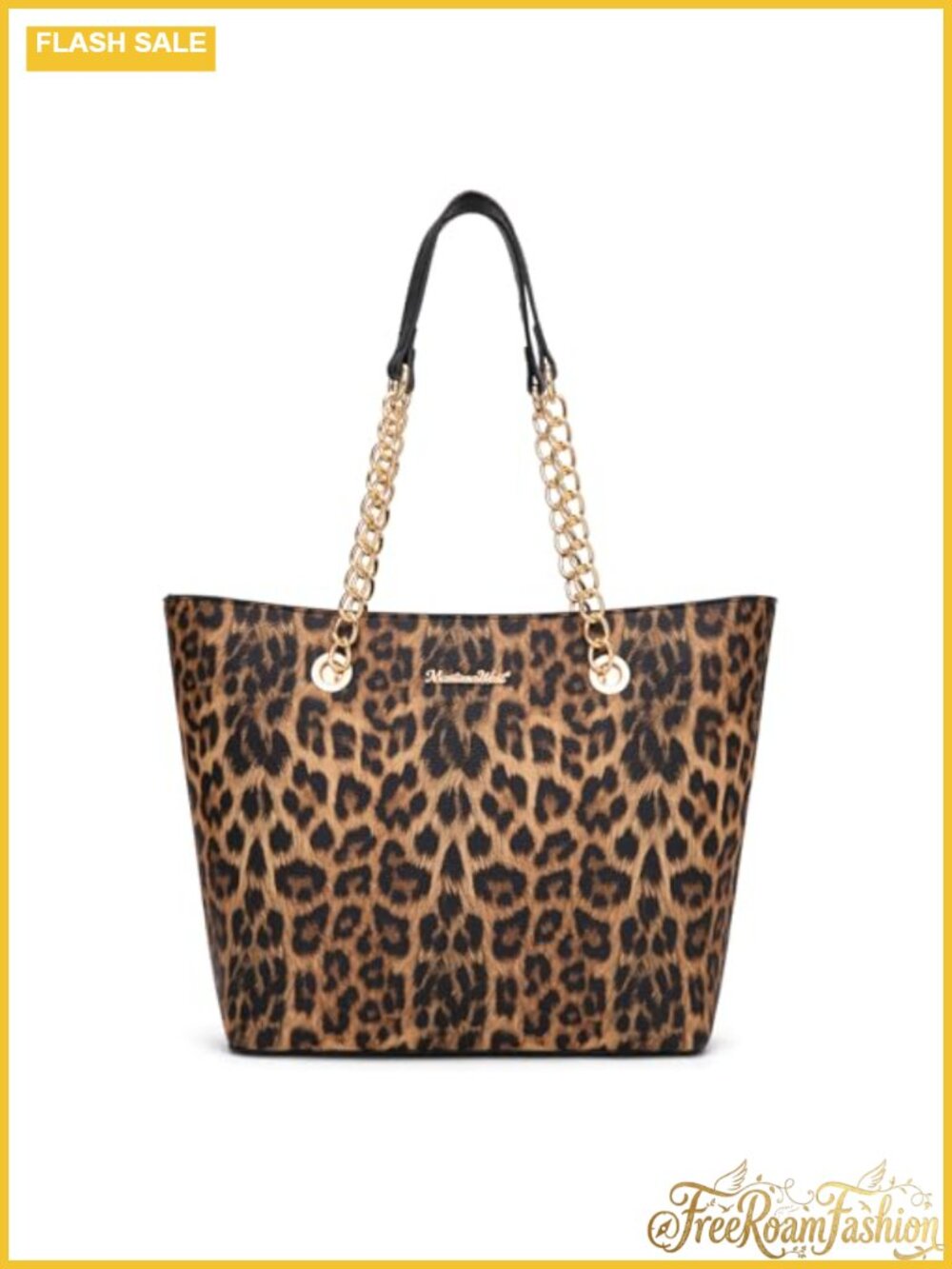 Montana West Tote Bag Vegan Leather Satchel Chain Handle Large Capacity